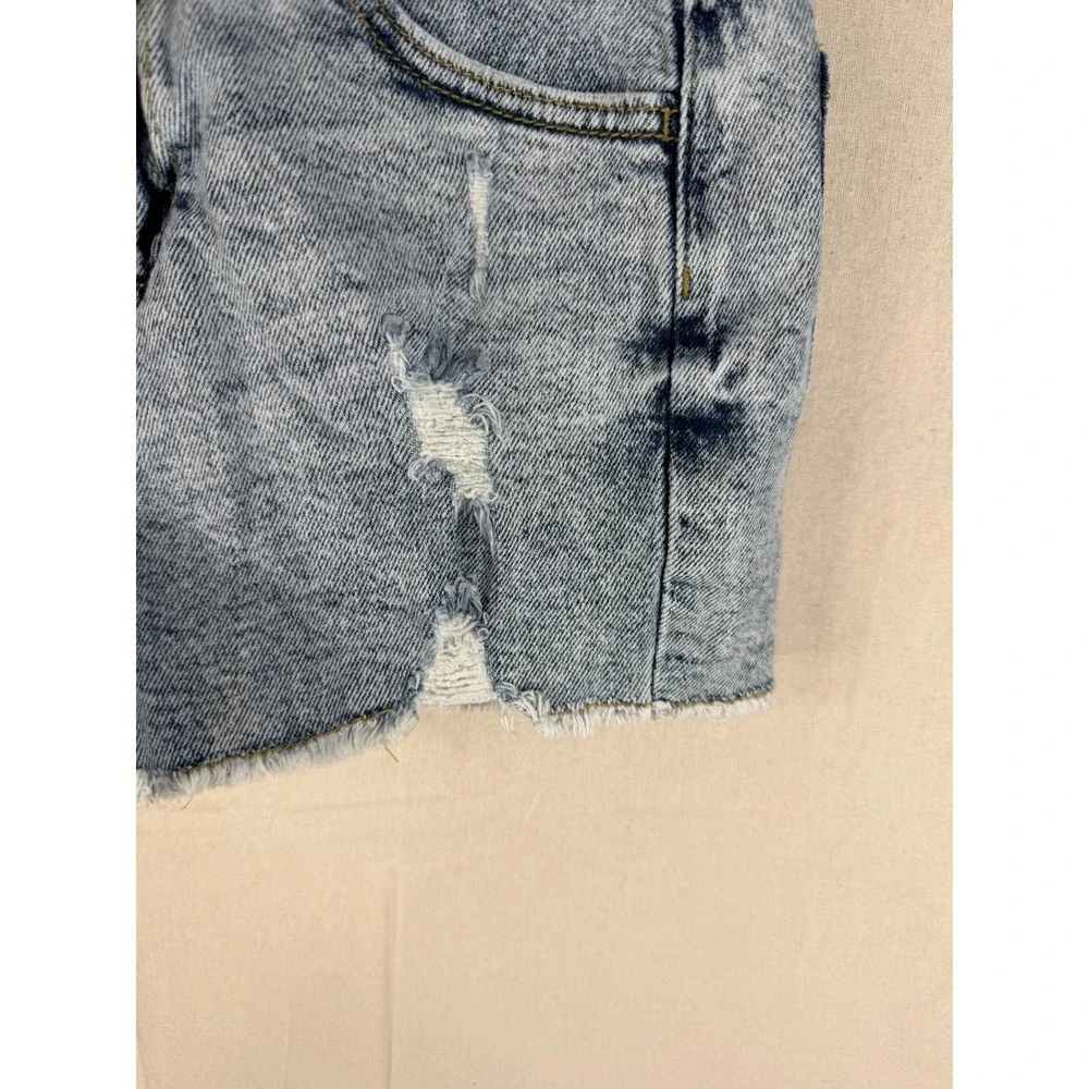 Justice Girls Distressed Shorts size 10 Light Blue‎ Wash